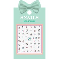 Snails, Naklejki na paznokcie dla dzieci, Unicorn Queen, 1 g