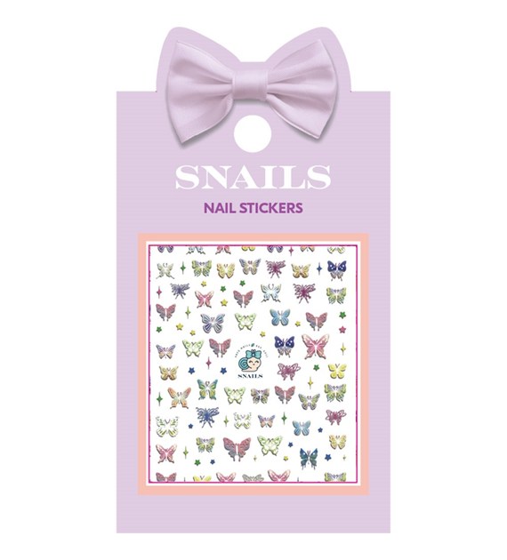 Snails, Naklejki na paznokcie dla dzieci, Butterfly Garden, 1 g