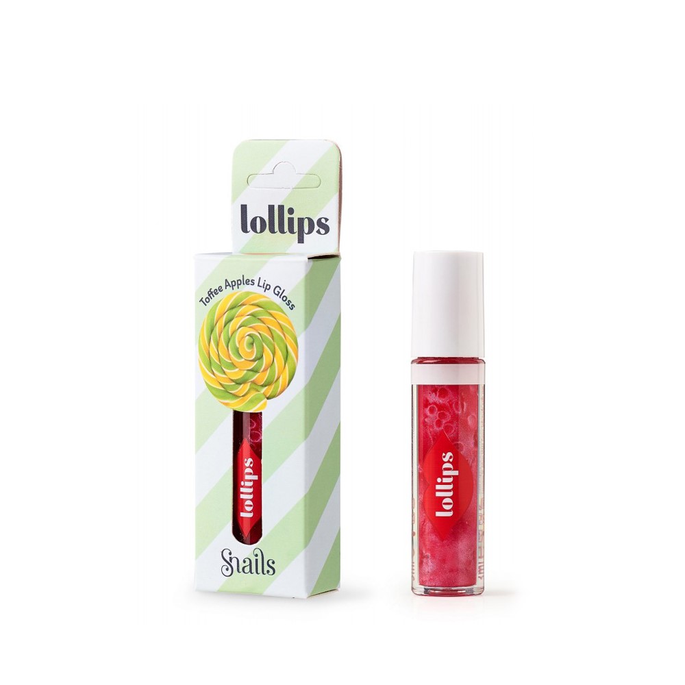 Snails, Lollips Toffee Apples, Czerwony błyszczyk do ust dla dzieci, 3 ml