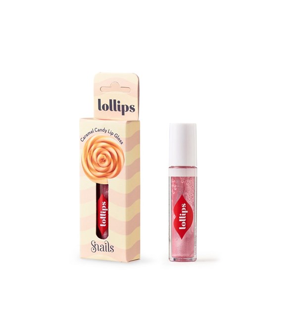 Snails, Lollips Caramel Candy, Brokatowy błyszczyk do ust dla dzieci, 3 ml