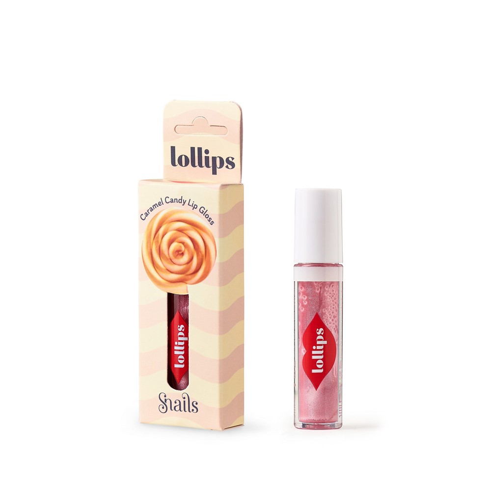 Snails, Lollips Caramel Candy, Brokatowy błyszczyk do ust dla dzieci, 3 ml