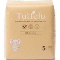 Tuttelu, Bambusowe pieluszki jednorazowe, rozmiar 5 (10-14 kg), 20 szt.