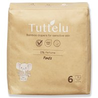 Tuttelu, Bambusowe pieluchomajtki jednorazowe, rozmiar 6 (16-26 kg), 22 szt.