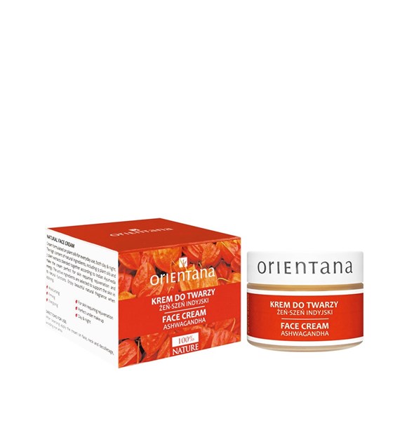 Orientana, Naturalny krem do twarzy, Żeńszeń Indyjski (Ashwagandha), 40 g