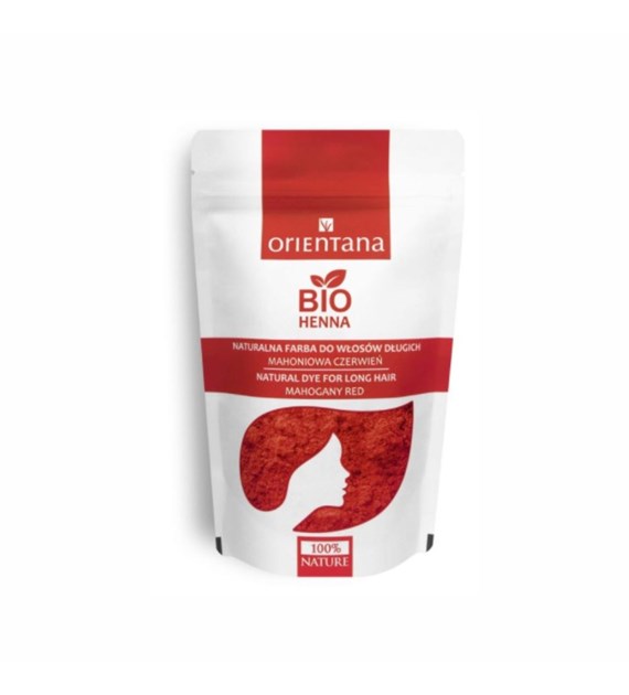 Orientana, BIO Henna Mahoniowa Czerwień, 100g