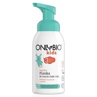 Only Bio, Łagodna pianka dla dzieci do mycia ciała i rąk od 3. roku życia, 300 ml