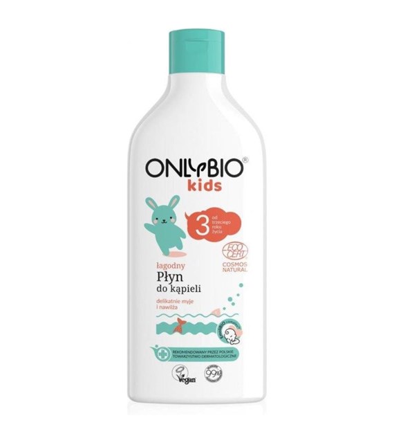 Only Bio, Łagodny płyn do kąpieli dla dzieci od 3. roku życia, 500 ml