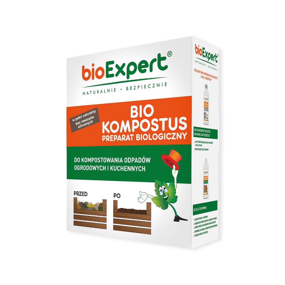 bioExpert, BIO Kompostus, Preparat biologiczny do kompostowania odpadów, 500 g