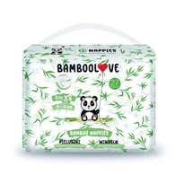 BAMBOOLOVE, Pieluszki jednorazowe bambusowe, rozmiar XS, Newborn (2-4 kg), 27 szt.