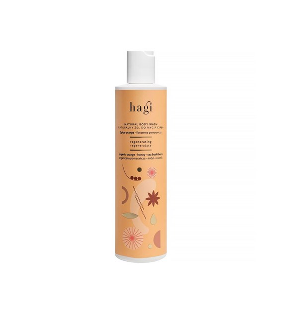 Hagi, Naturalny żel do mycia ciała Korzenna Pomarańcza, 300 ml