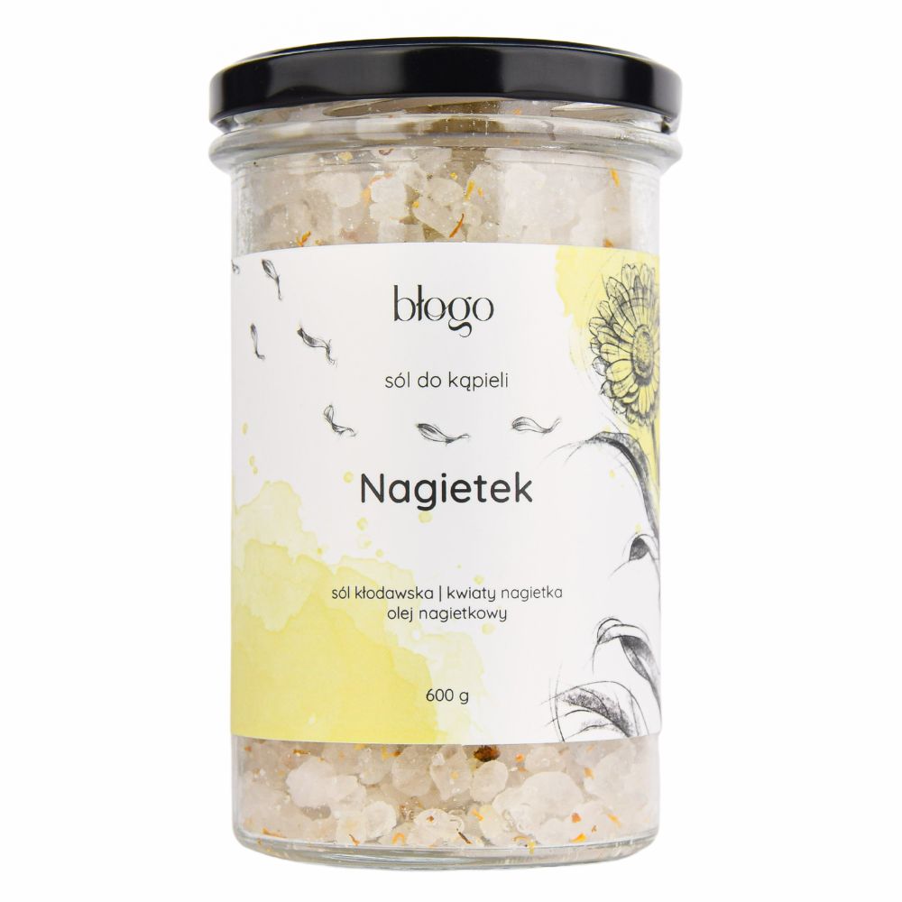 Błogo, Sól do kąpieli Nagietek, 600 g