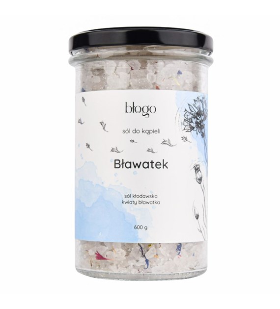 Błogo, Sól do kąpieli Bławatek, 600 g