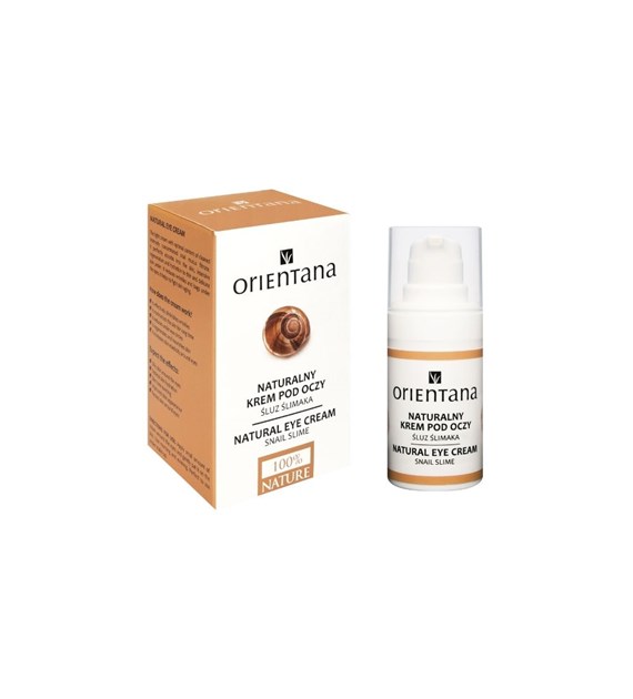 Orientana, Naturalny krem pod oczy ze śluzem ślimaka, 15 ml