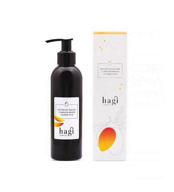 HAGI, Naturalny balsam do ciała z masłem mango i olejkiem chia, 200 ml