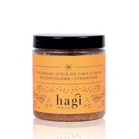 Hagi, Naturalny scrub do ciała z gałką muszkatołową i cynamonem, 300 g