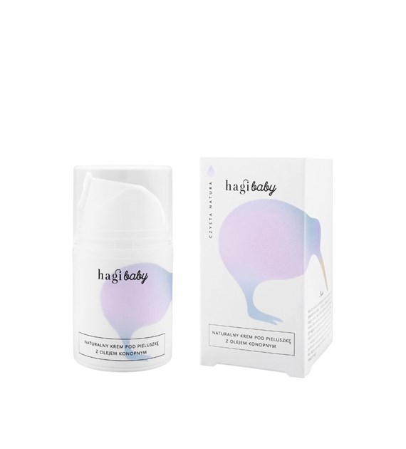 Hagi Baby, Naturalny krem pod pieluszkę z olejem konopnym, 50 ml