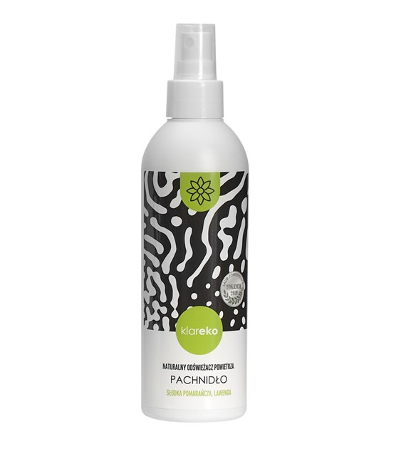 Klareko, Pachnidło, Odświeżacz powietrza w spray'u, Pomarańcza i Lawenda, 250 ml