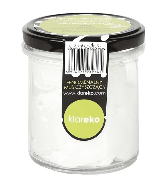 Klareko, Fenomenalny Mus Czyszczący, Pomarańcza i Lawenda, słoik 300 g