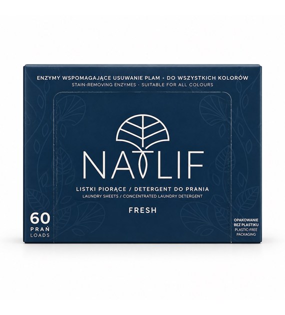 Natlif, Listki do prania, biodegradowalne, Leśny, 60 prań
