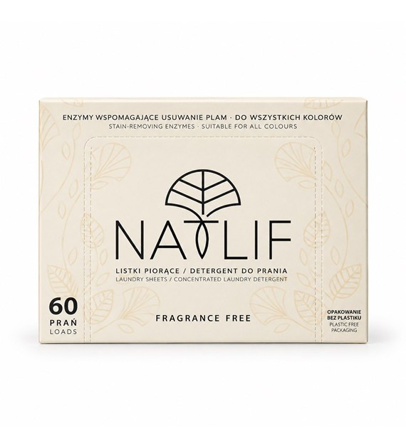 Natlif, Listki do prania, biodegradowalne, Leśny, 60 prań