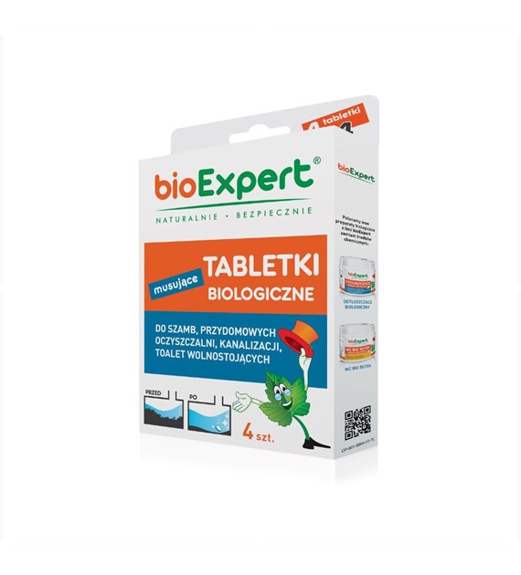 bioExpert, Tabletki biologiczne do szamb i przydomowych oczyszczalni, 4 szt.