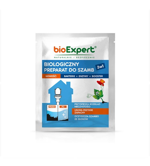 bioExpert, Biologiczny preparat do szamb 3w1, 25 g