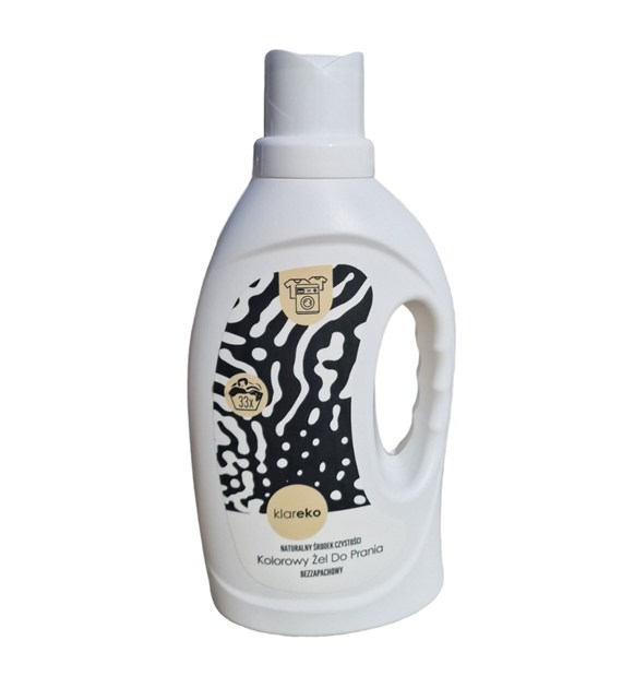 Klareko, Kolorowy Żel Do Prania, Bezzapachowy, 1 L