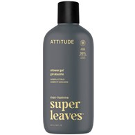 Attitude SUPER LEAVES,  Żel pod prysznic, dla mężczyzn - Bursztyn i Cytrusy, 415 ml