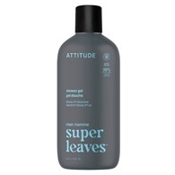 Attitude SUPER LEAVES,  Żel pod prysznic, dla mężczyzn - Eukaliptus i szałwia, 415 ml