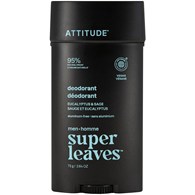 Attitude SUPER LEAVES,  Dezodorant w sztyfcie, dla mężczyzn - Eukaliptus i Szałwia, 75 g