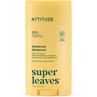 Attitude Super Leaves, Dezodorant w sztyfcie, Earl Grey i świeży ogórek, 75 g