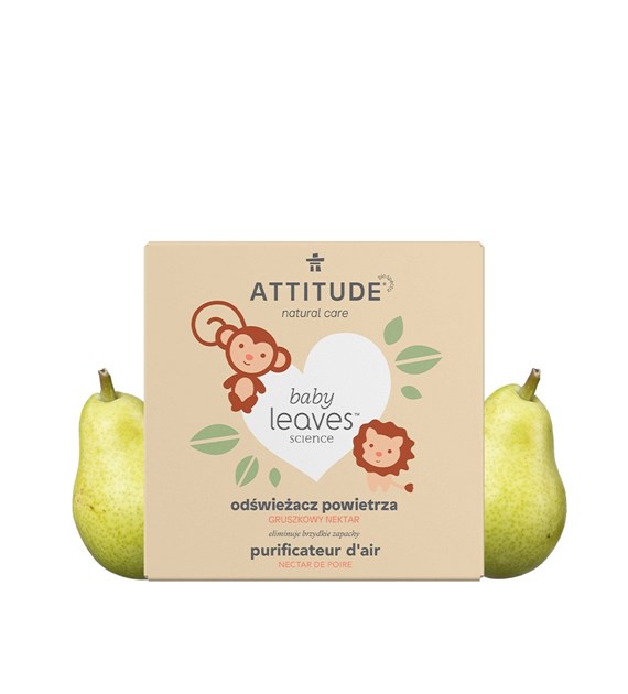 Attitude NATURE+, Odświeżacz powietrza o zapachu nektaru gruszkowego, 227 g