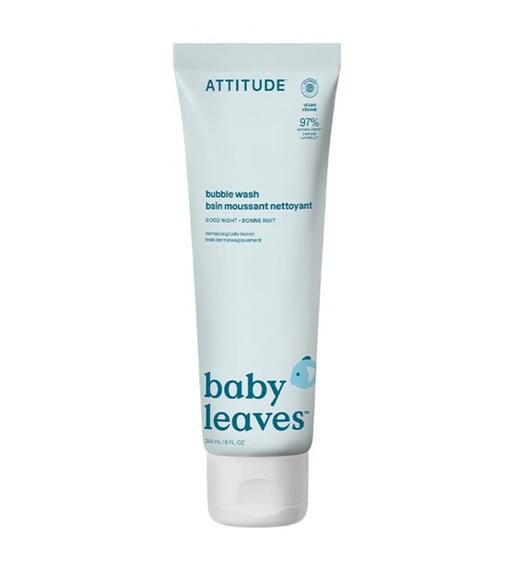 Attitude BABY LEAVES, Płyn do kąpieli bąbelkowej, 240 ml
