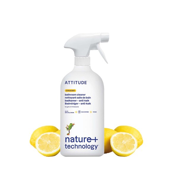 Attitude NATURE+, Spray do czyszczenia łazienki o zapachu skórki cytrusowej, 800 ml