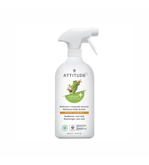 Attitude NATURE+, Spray do czyszczenia łazienki o zapachu skórki cytrusowej, 800 ml