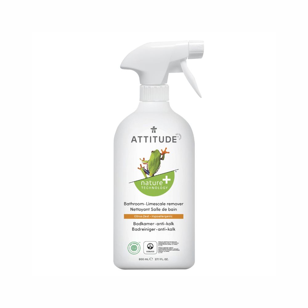 Attitude NATURE+, Spray do czyszczenia łazienki o zapachu skórki cytrusowej, 800 ml