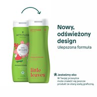 Attitude LITTLE LEAVES™, Szampon i żel do mycia ciała dla dzieci, arbuz i kokos, 473 ml