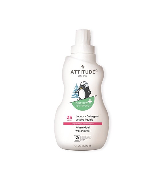 Attitude BABY LEAVES™, Bezzapachowy płyn do prania ubranek dziecięcych, 1050 ml