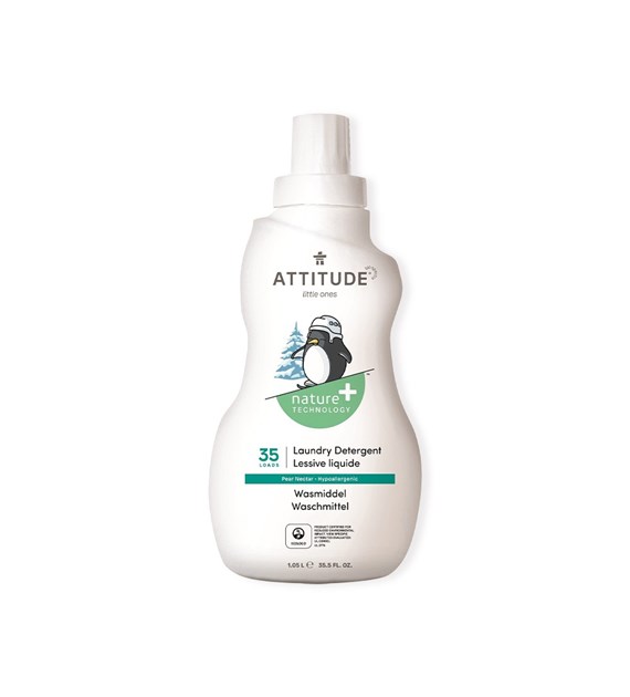 Attitude BABY LEAVES™, Płyn do prania ubranek dziecięcych o zapachu nektaru gruszkowego, 1050 ml