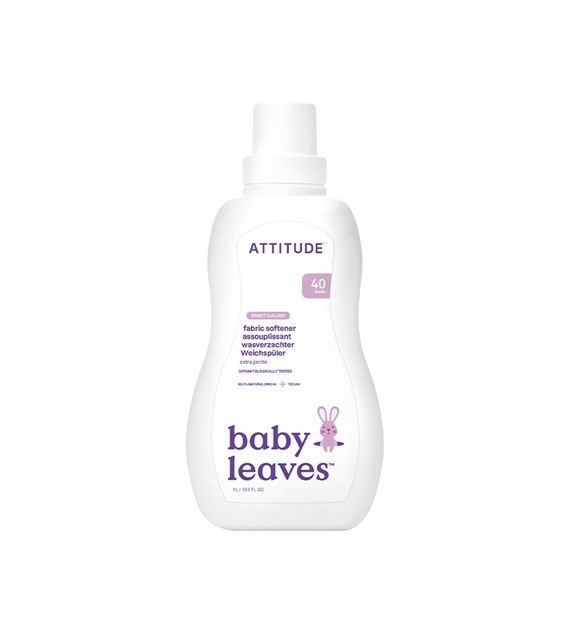 Attitude BABY LEAVES™, Sweet Lullaby, Płyn do płukania ubranek dziecięcych, 1L