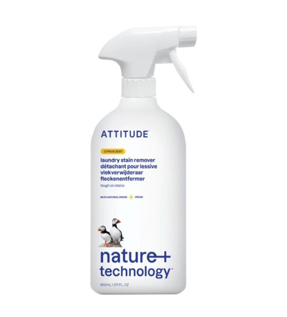Attitude NATURE+, Odplamiacz do tkanin, o zapachu cytrusowym,  800 ml