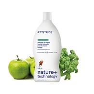 Attitude NATURE+, Płyn do mycia naczyń o zapachu zielonego jabłka i bazylii, 700 ml