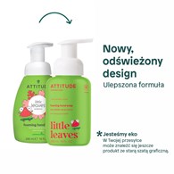 Attitude SUPER LEAVES™, Mydło w piance do rąk dla dzieci o zapachu arbuza i kokosa, 295 ml