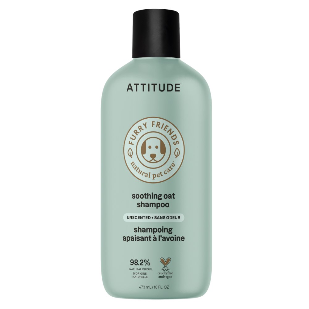 Attitude Furry Friends, Bezzapachowy szampon do mycia zwierząt, 473 ml