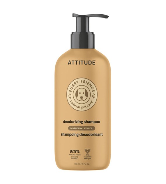 Attitude SUPER LEAVES, PETS,  Odświeżający szampon dla zwierząt, o zapachu lawendy, 473 ml