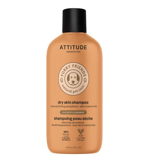 Attitude Furry Friends, Szampon dla zwierząt, łagodzący swędzenie,  o zapachu lawendy, 473 ml