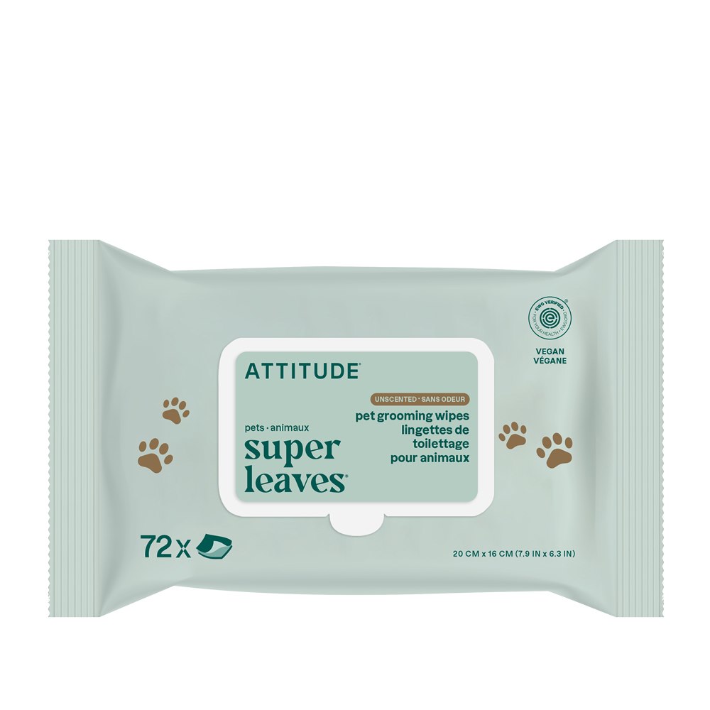 Attitude Furry Friends, Chusteczki pielęgnacyjne dla zwierząt, 72 szt.