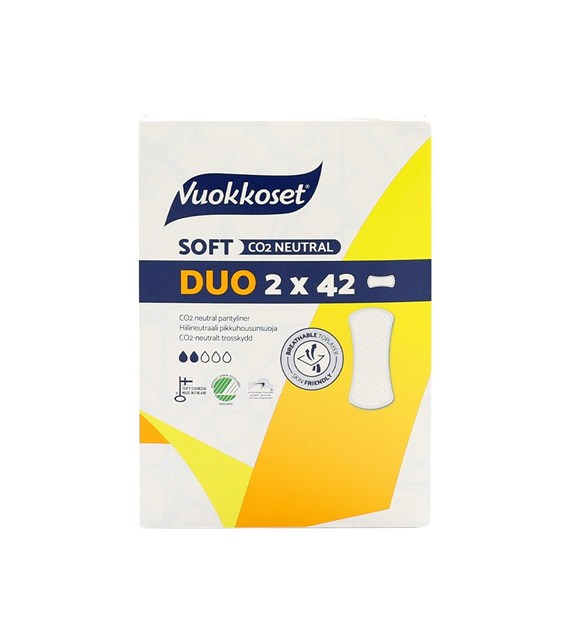 Vuokkoset, SOFT, Wkładki higieniczne, DUOPACK (2 x 42 szt.)