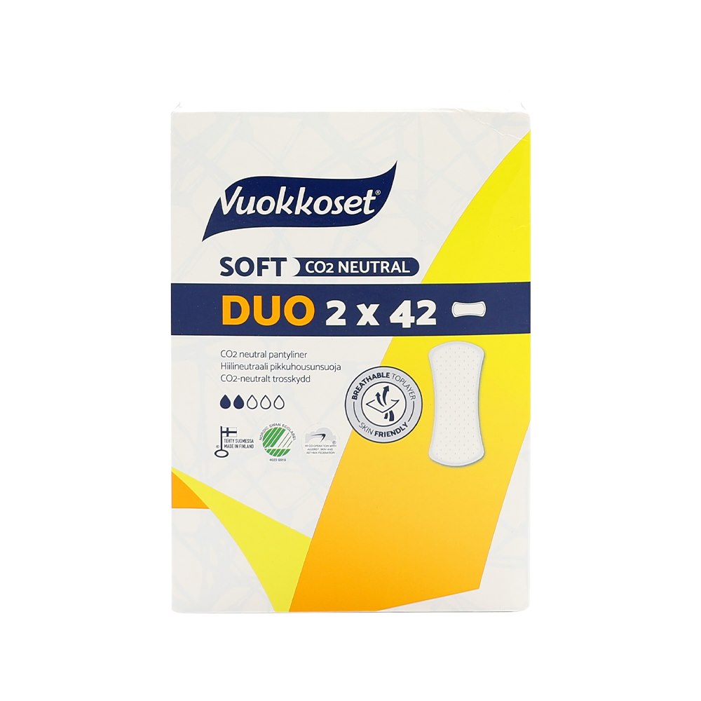 Vuokkoset, SOFT, Wkładki higieniczne, DUOPACK (2 x 42 szt.)