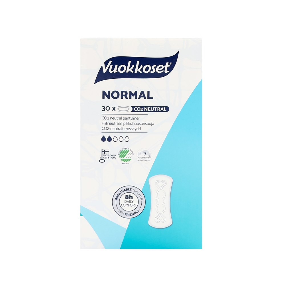 Vuokkoset, NORMAL, Wkładki higieniczne, 30 szt.